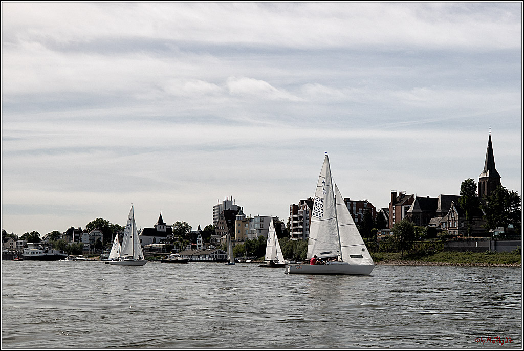 100 Jahre Rheinwoche 2022 - 1. Wettfahrt Porz - Hitdorf, 03.06.2022,